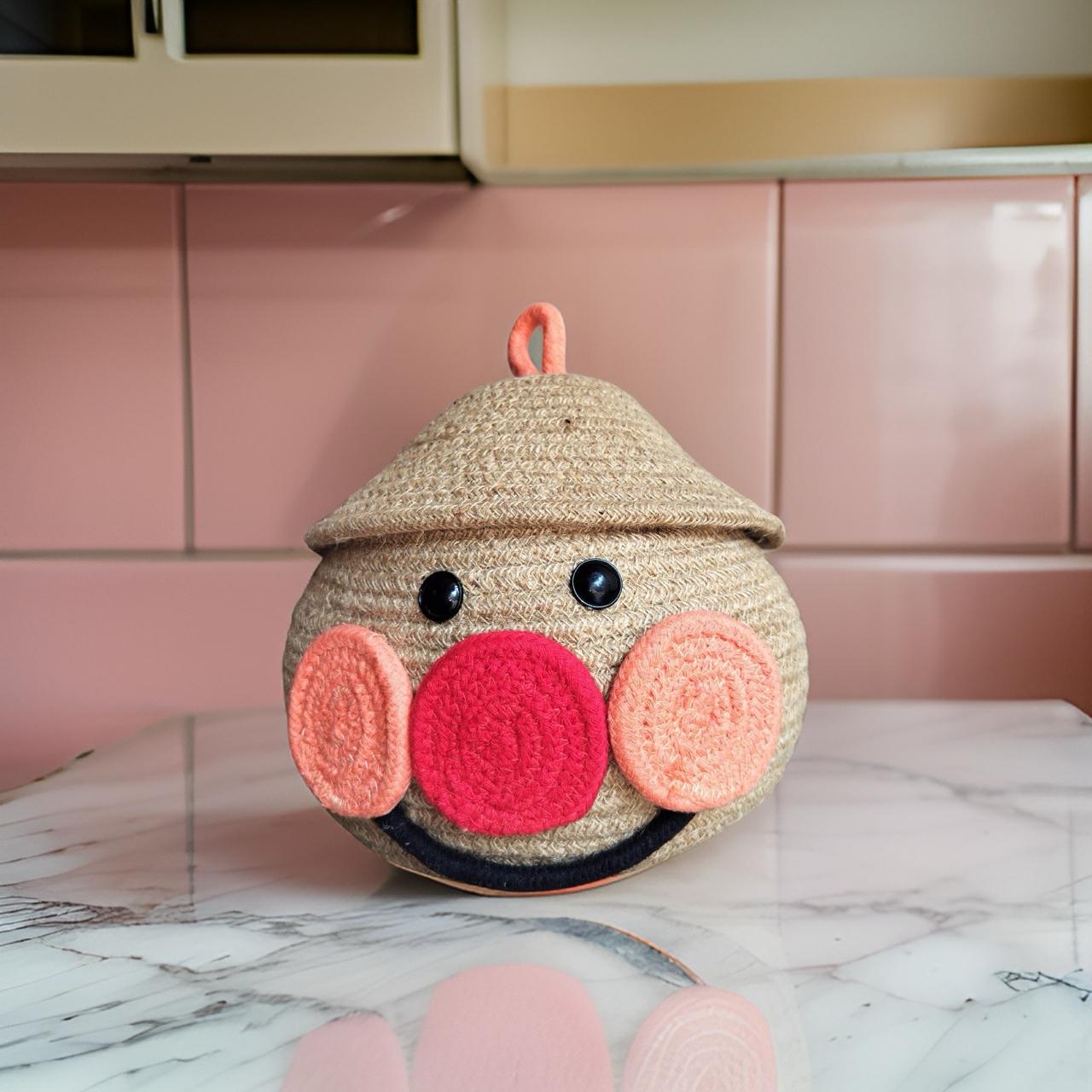 Cotton Cartoon Face Container My Store
