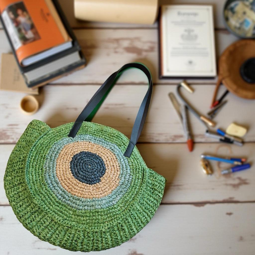 RAFFIA EVIL EYE COLORFUL Esperance
