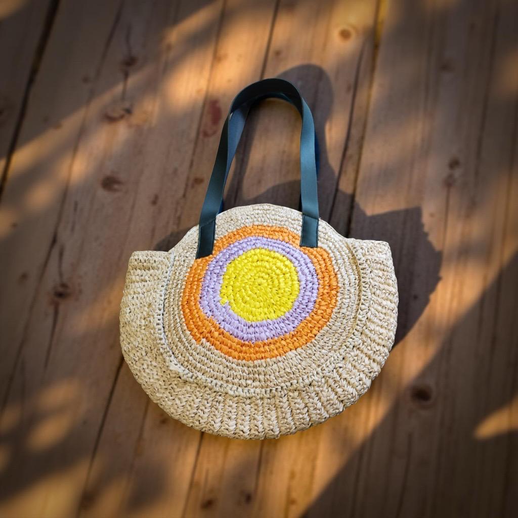 RAFFIA EVIL EYE COLORFUL Esperance