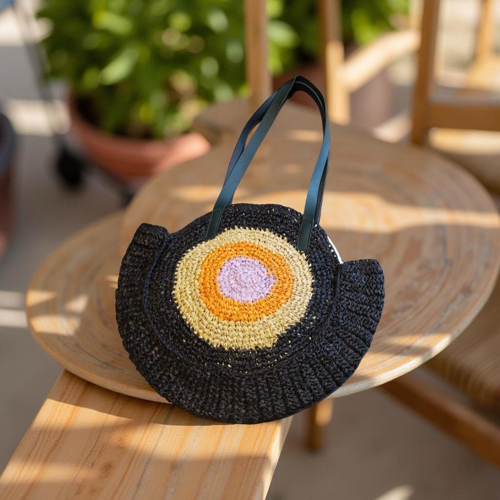 RAFFIA EVIL EYE COLORFUL Esperance
