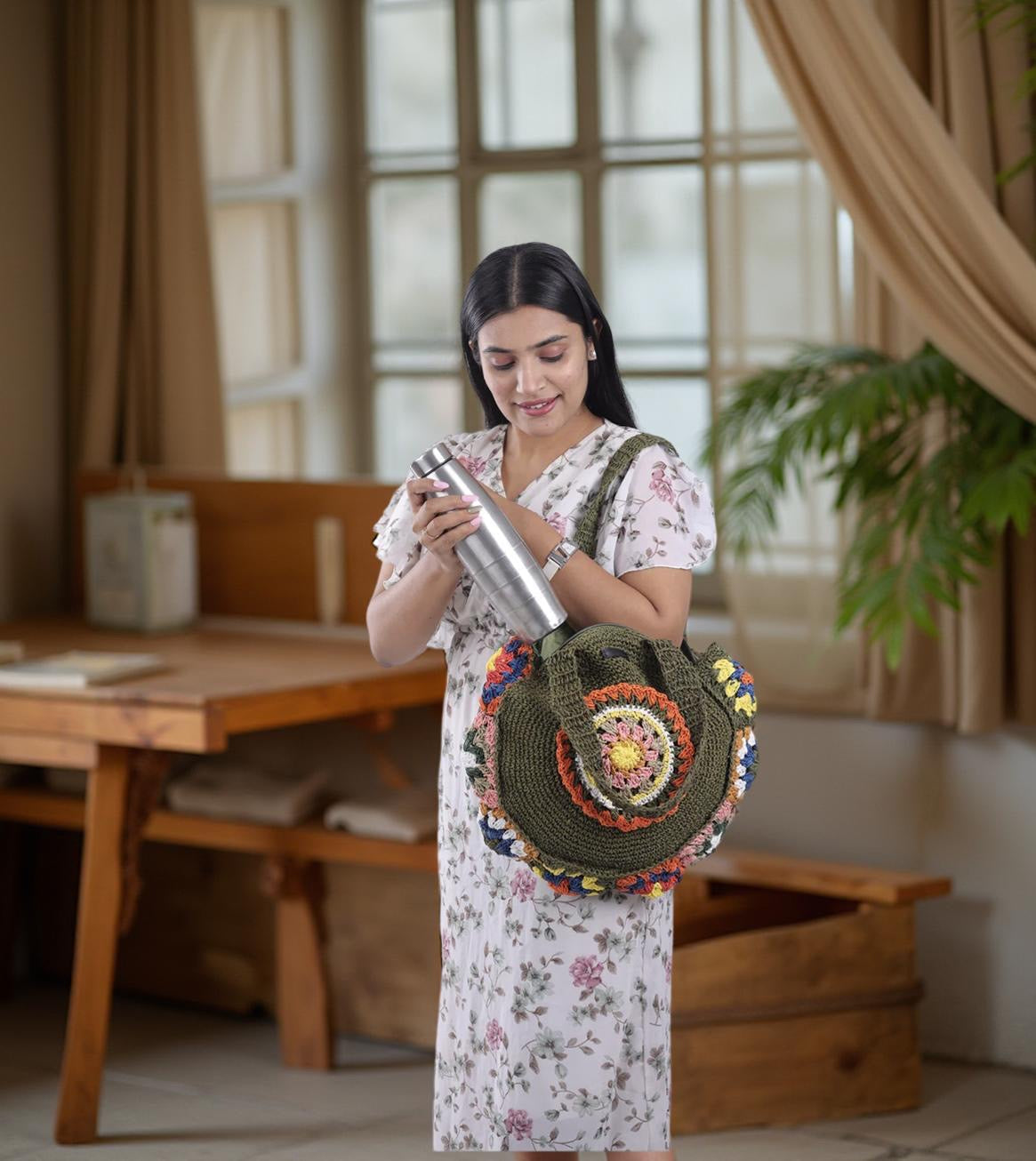 Raffia Round Bag Esperance