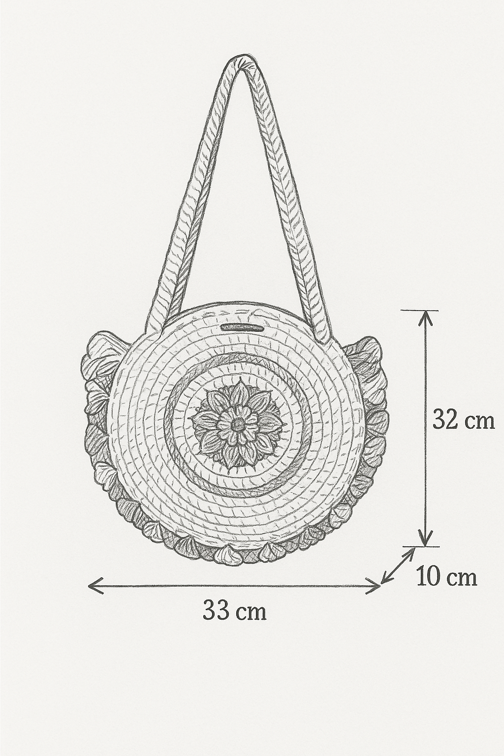 Raffia Round Bag Esperance