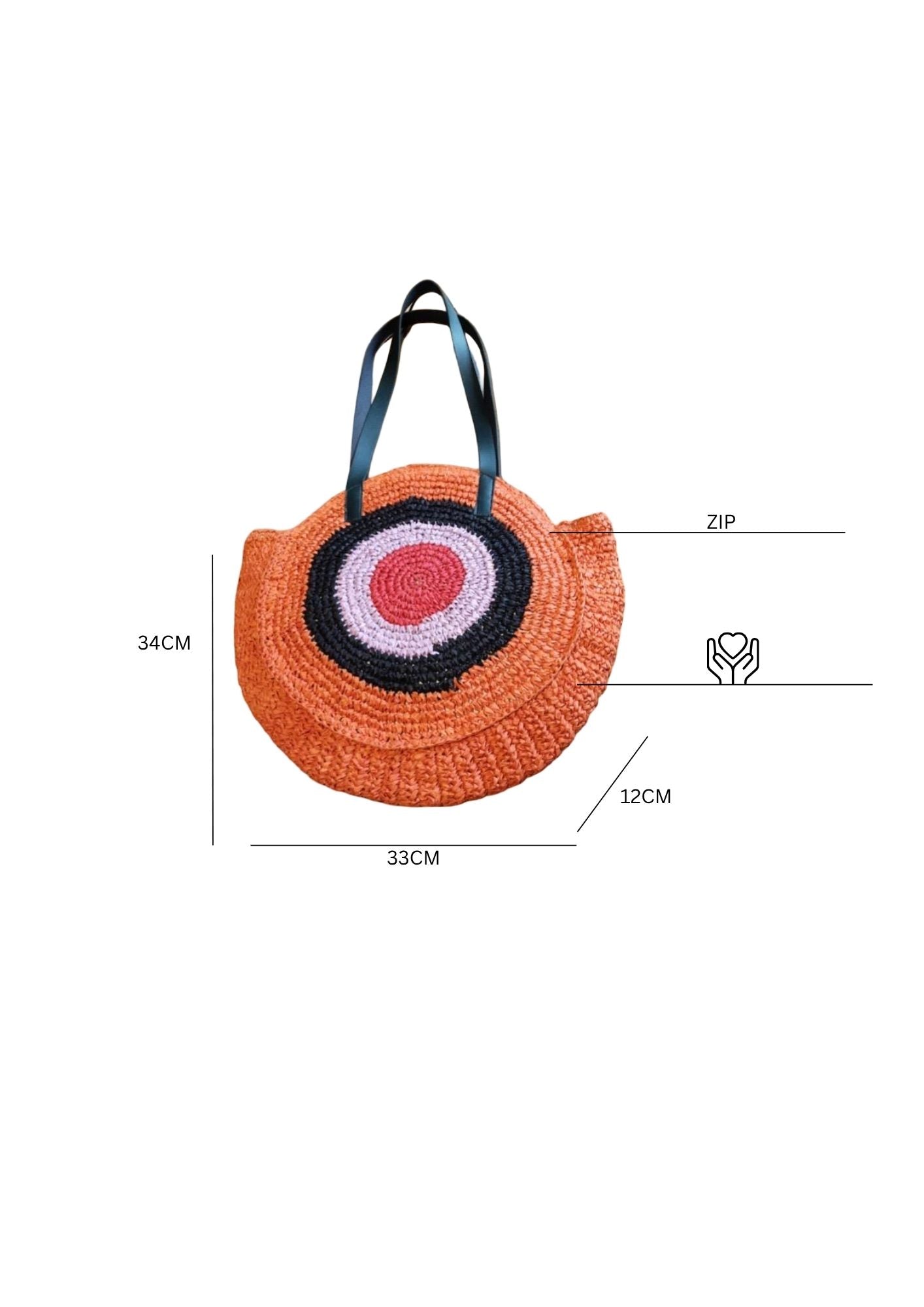 Raffia Evil Eye Colorful Esperance