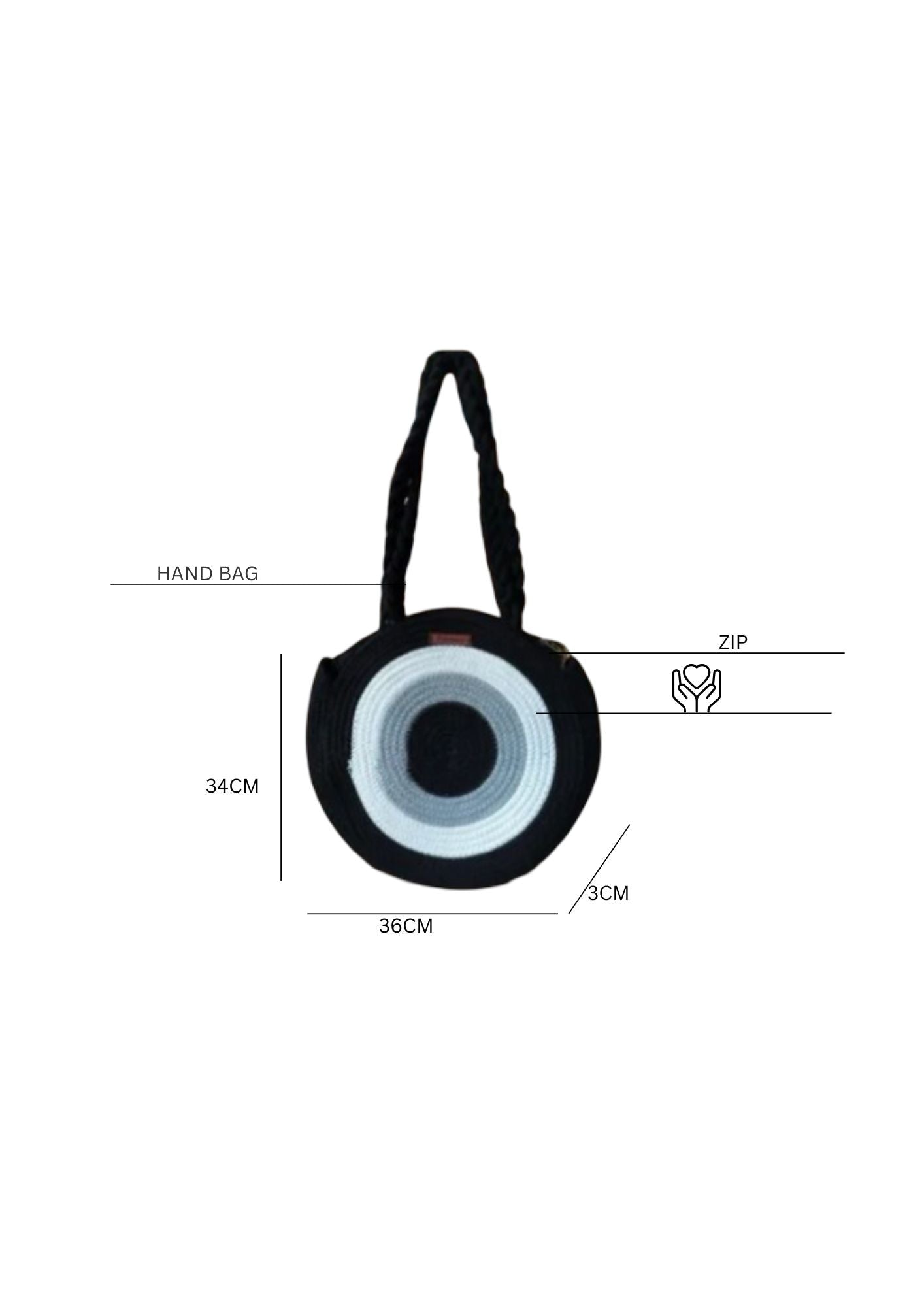 Evil Eye Straw Hand Bag Esperance