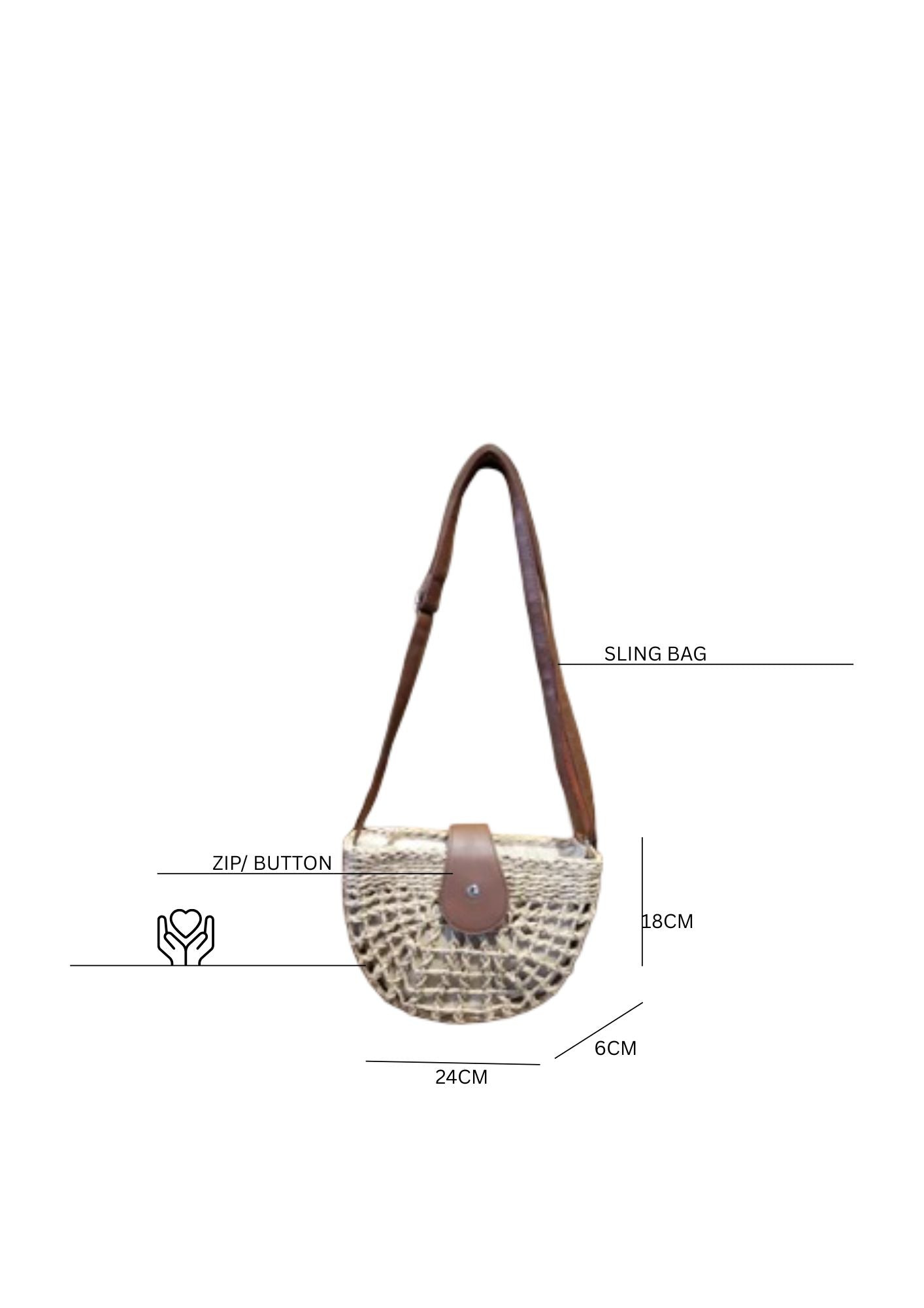 Rattan Sling Bag Esperance