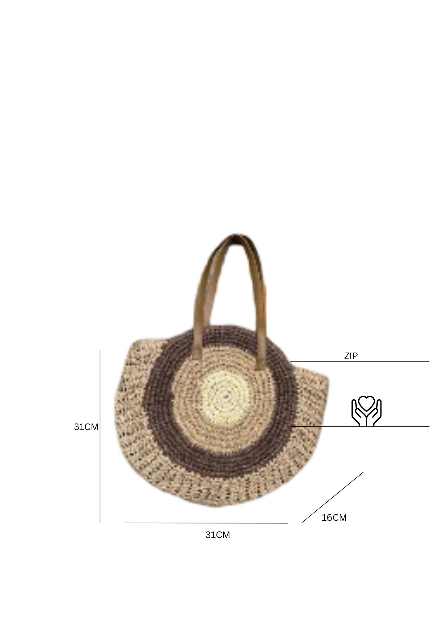 Raffia Evil Eye Bag Esperance