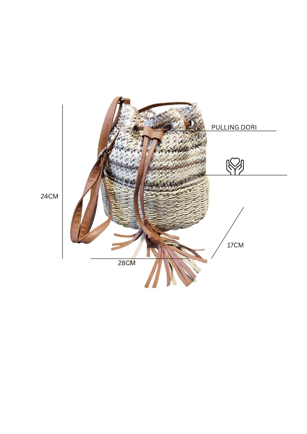 Rattan Sling Bag Esperance